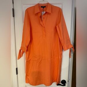 NWT Lafayette 148 Coral Reef Shirt Dress, MSRP $398